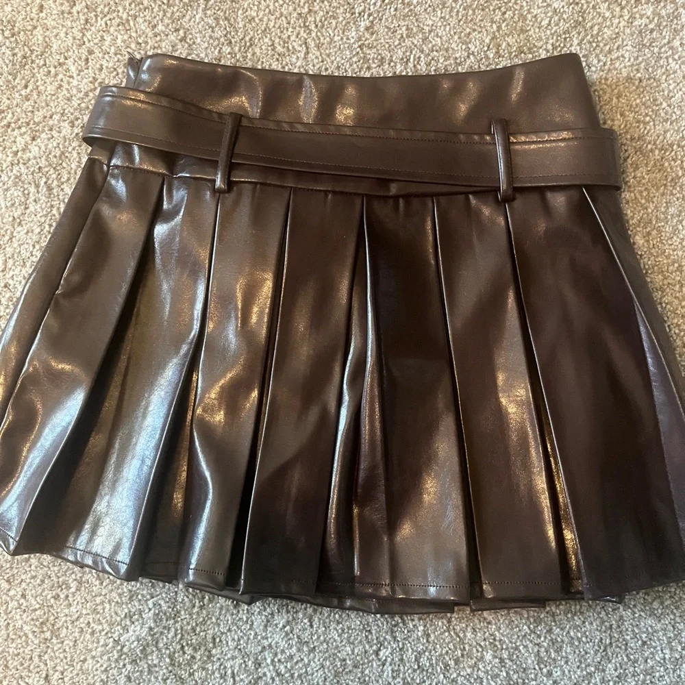 Sincerely‎ Jules Chocolate Brown Pleated Skirt